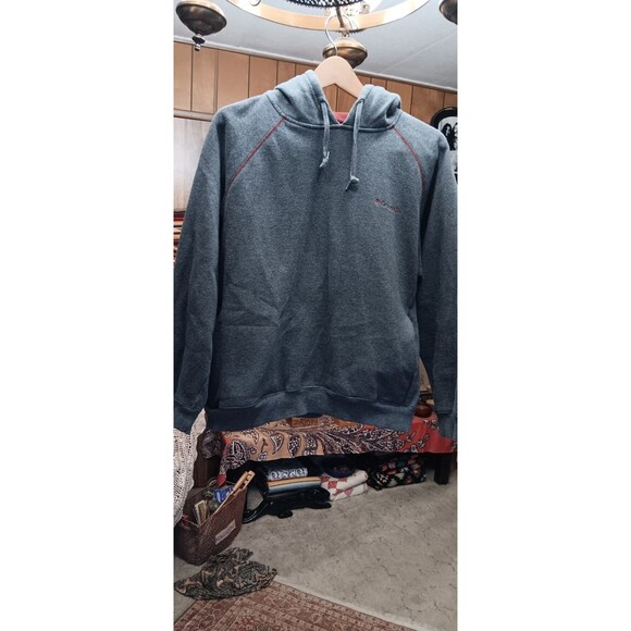 Women's Columbia size M dark grey hoodie pullover sweatshirt side pockets - Picture 1 of 3